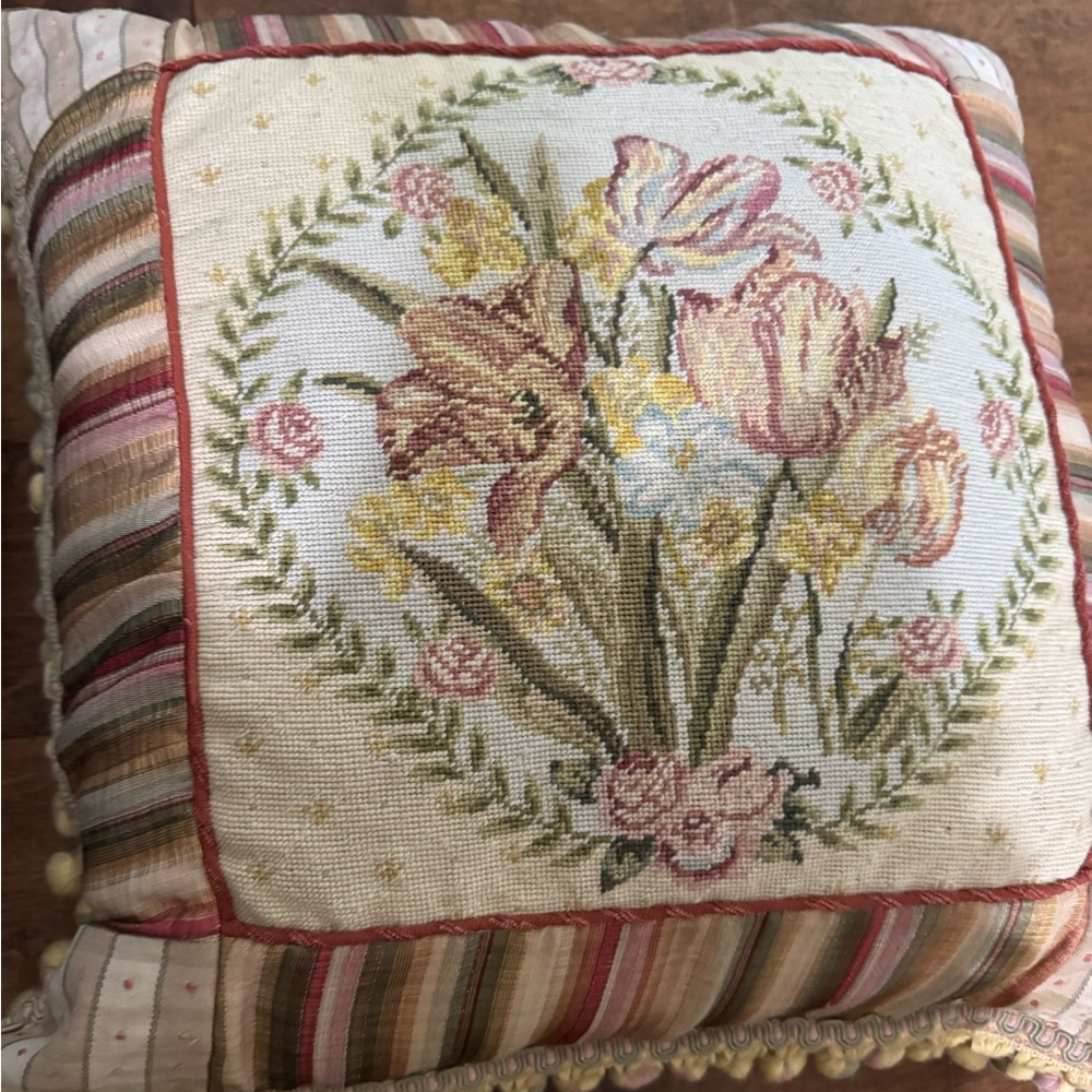 Embroidered pillows